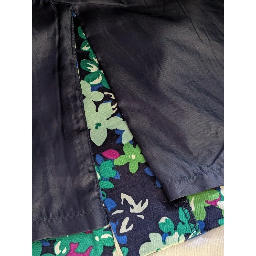 Charter Club Skirt Womens 18 Cottage Core Blue Green Bright Floral Pencil A-line